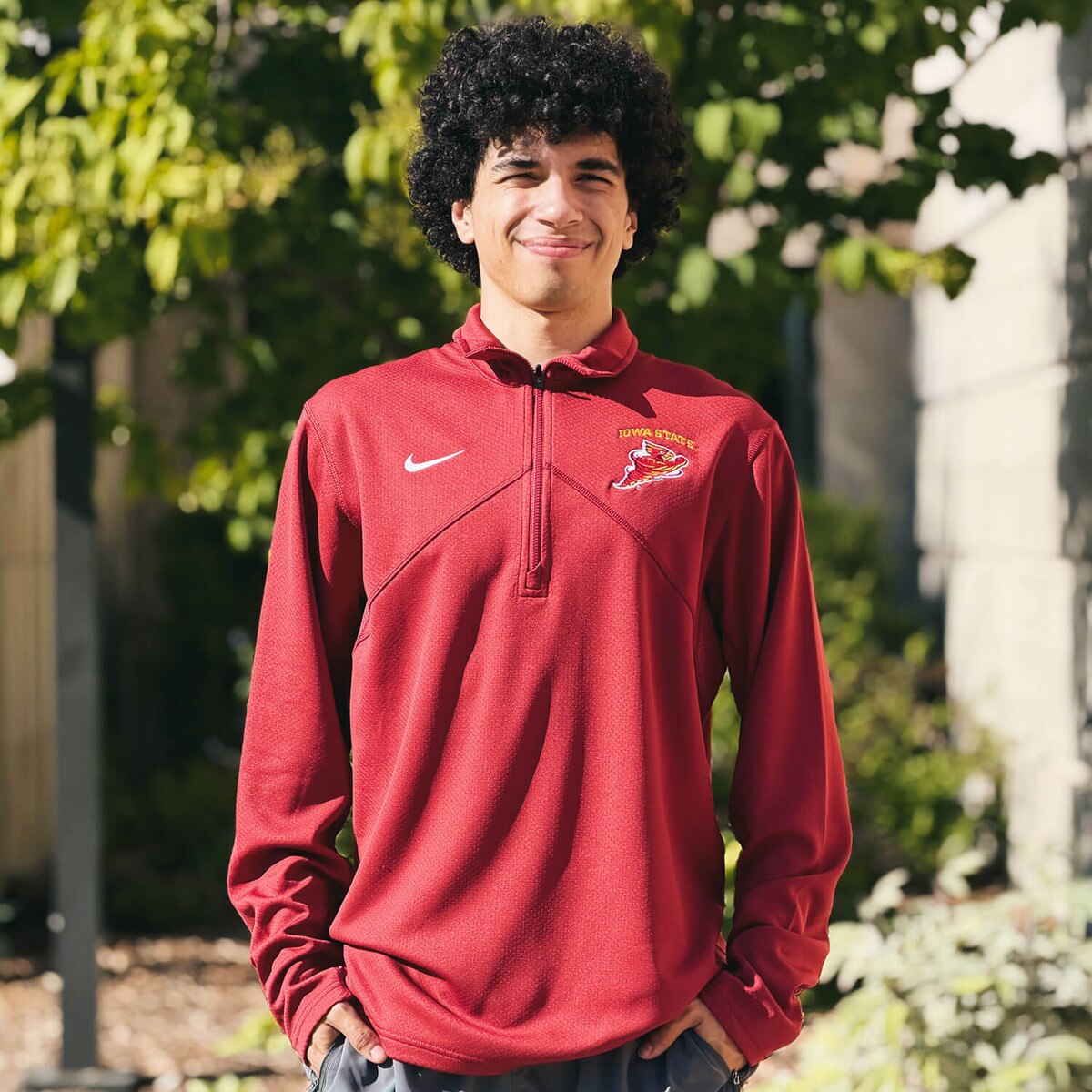 Nike Punching Cy Cardinal Dri-Fit Quarter Zip